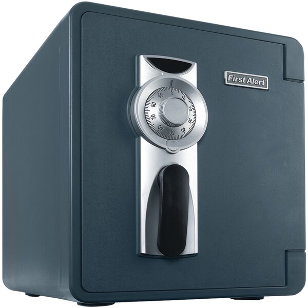 First Alert Waterproof Fire 0.94 Cubic-ft. Safe with Lock and Ready-Seal Bolt Down 2087F-BD
